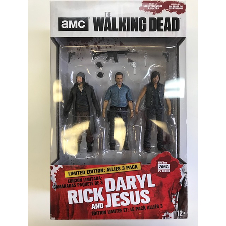 Walking Dead TV Allies Deluxe Set 3-pack (Rick, Daryl & Jesus) 5-inch