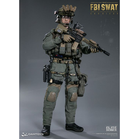 FBI SWAT San Diego Special Weapons and Tactics Team figurine 1:6 Damtoys 78044A