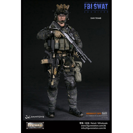 FBI SWAT San Diego Special Weapons and Tactics Team Midnight OPS 1:6 figure Damtoys 78044B