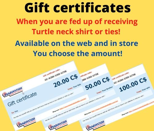 Gift certificates