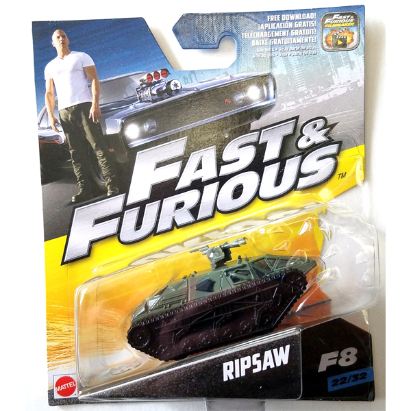 Fast and Furious Ripsaw F8 22 32 scale 1 55 Mattel 2016 FCF57