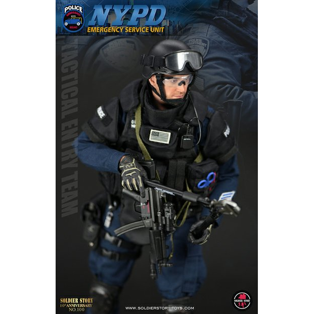 NYPD ESU Tactical Entry Team 1:6 figure Soldier Story