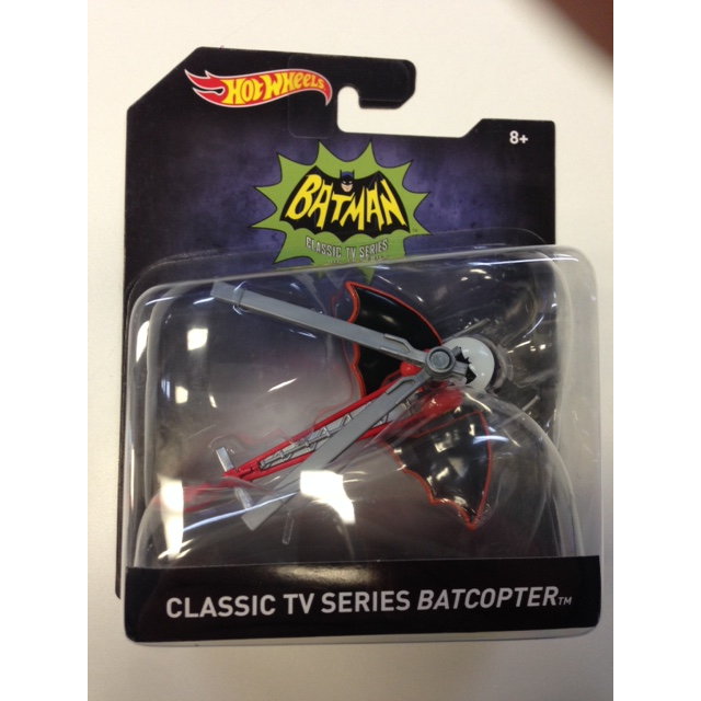 Batman Classic Tv Series 1:50 Scale Batcopter Model Toy Hot Wheels