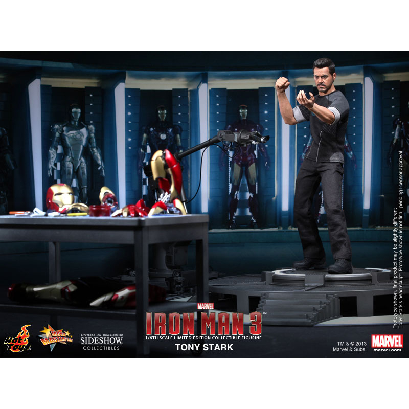 Tony Stark Iron Man Movie Masterpiece Series Sixth Scale Figure Hot Toys 902013