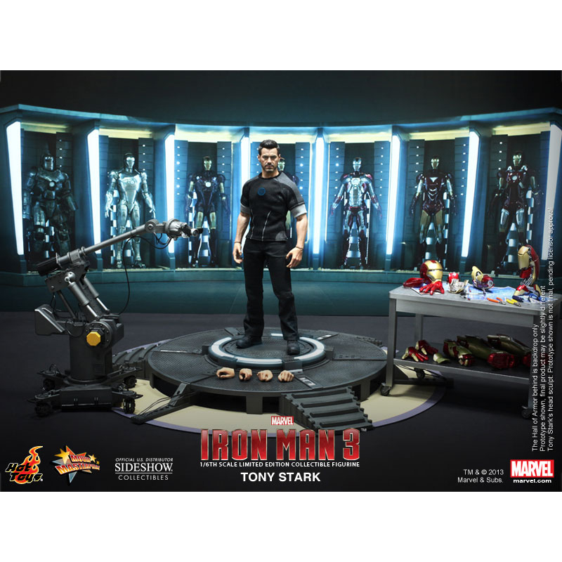 Tony Stark Iron Man Movie Masterpiece Series Sixth Scale Figure Hot Toys 902013