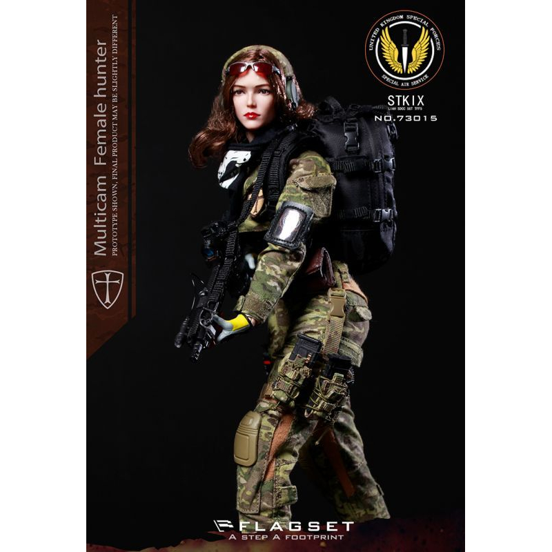 Flagset 1/6 マルチカム ハンター アンジェラ  FS-73015 Multicam Female Hunter Angela 1:6 figure Flagset 73015